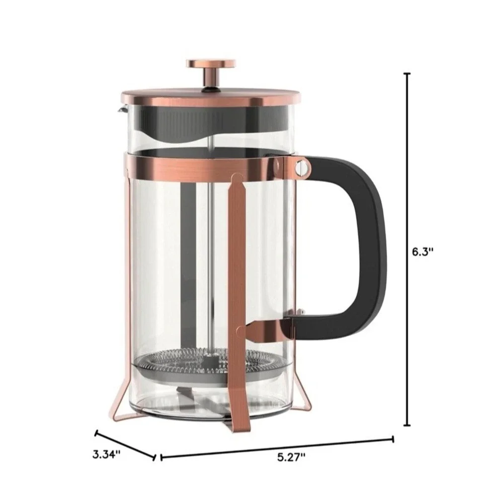 QUQIYSO French Press 21 oz Coffee‎ Maker Black in Color